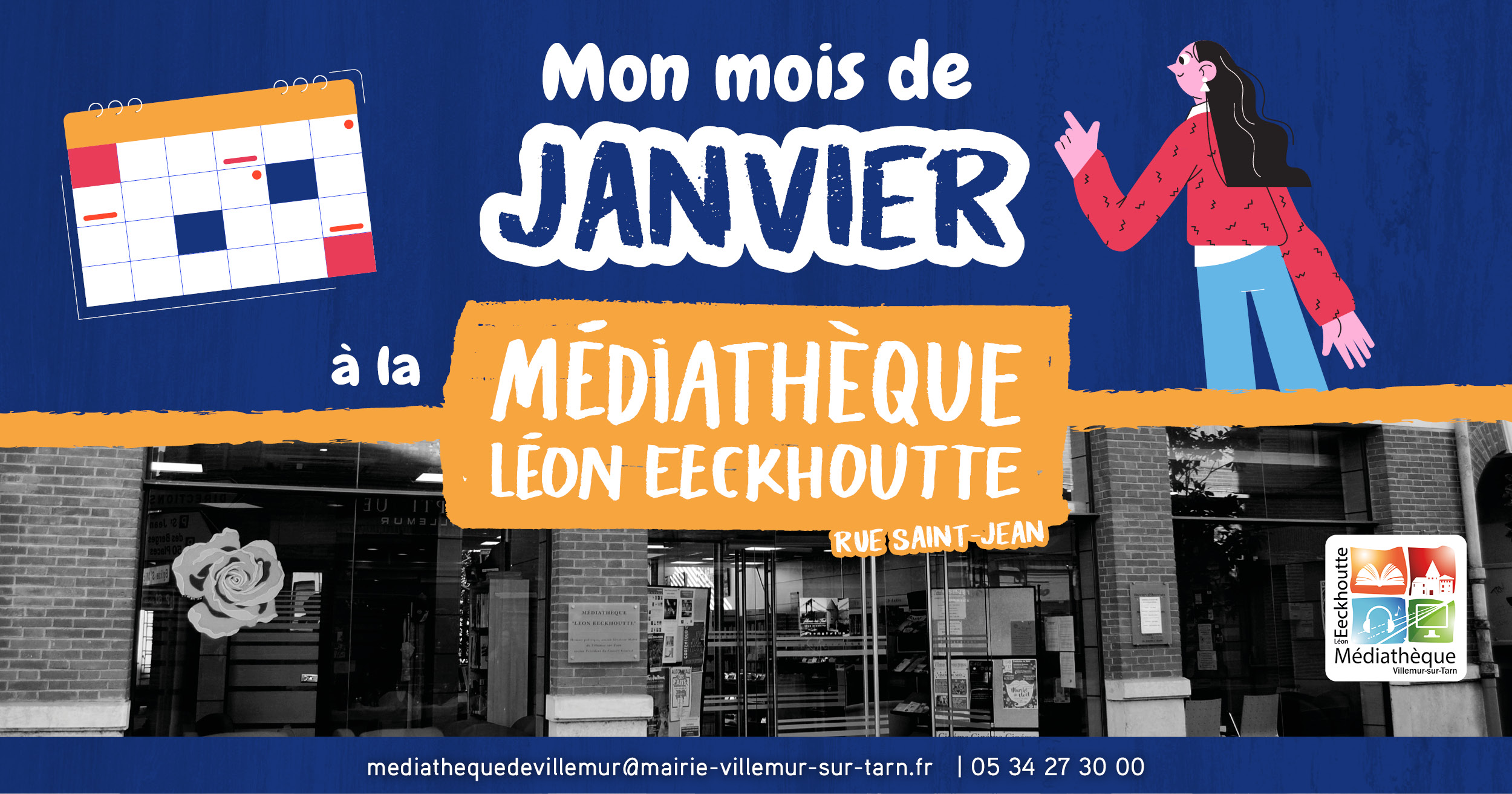 Programme du mois de janvier à la médiathèque