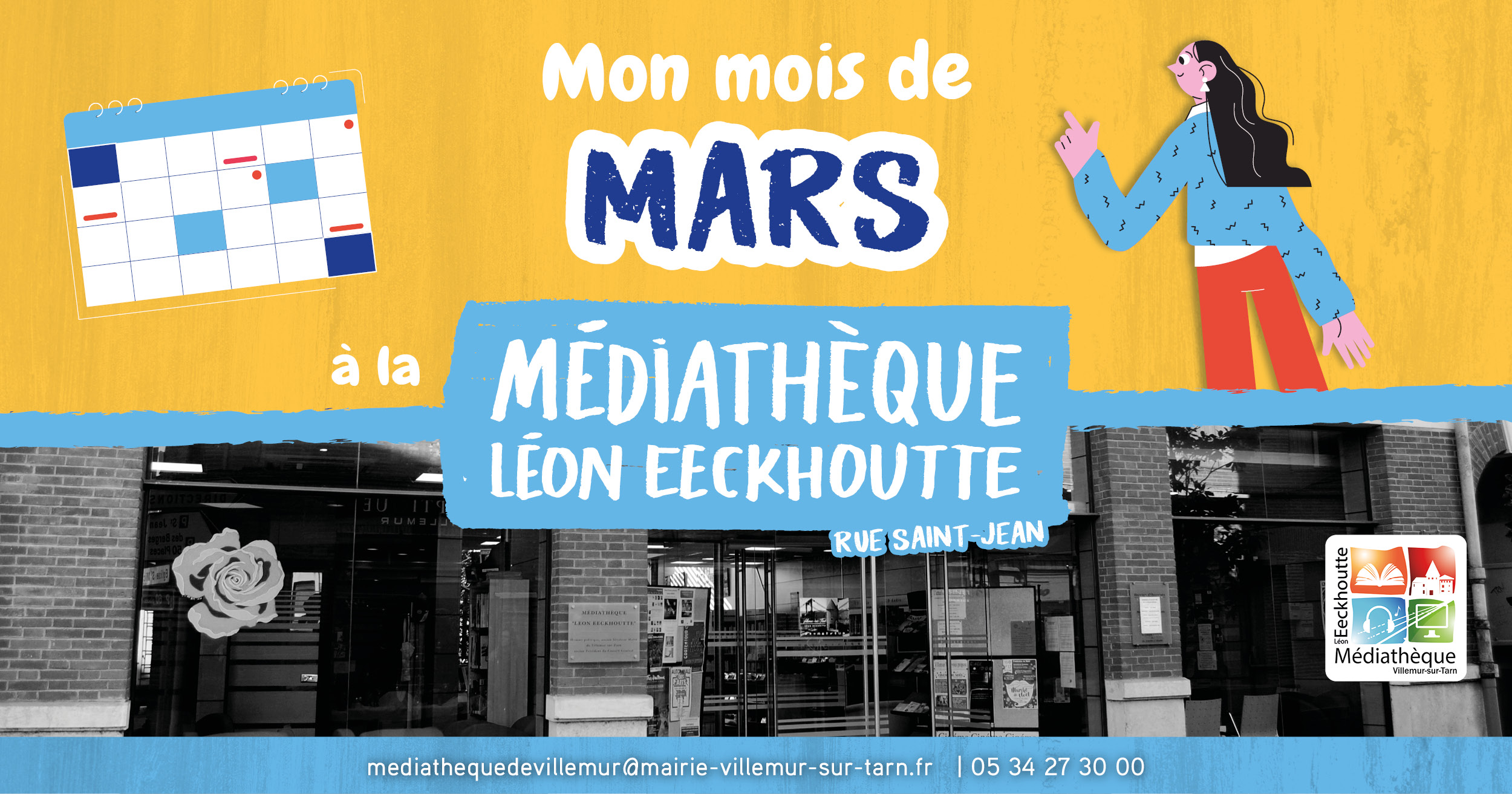 Programme de mars à la médiathèque