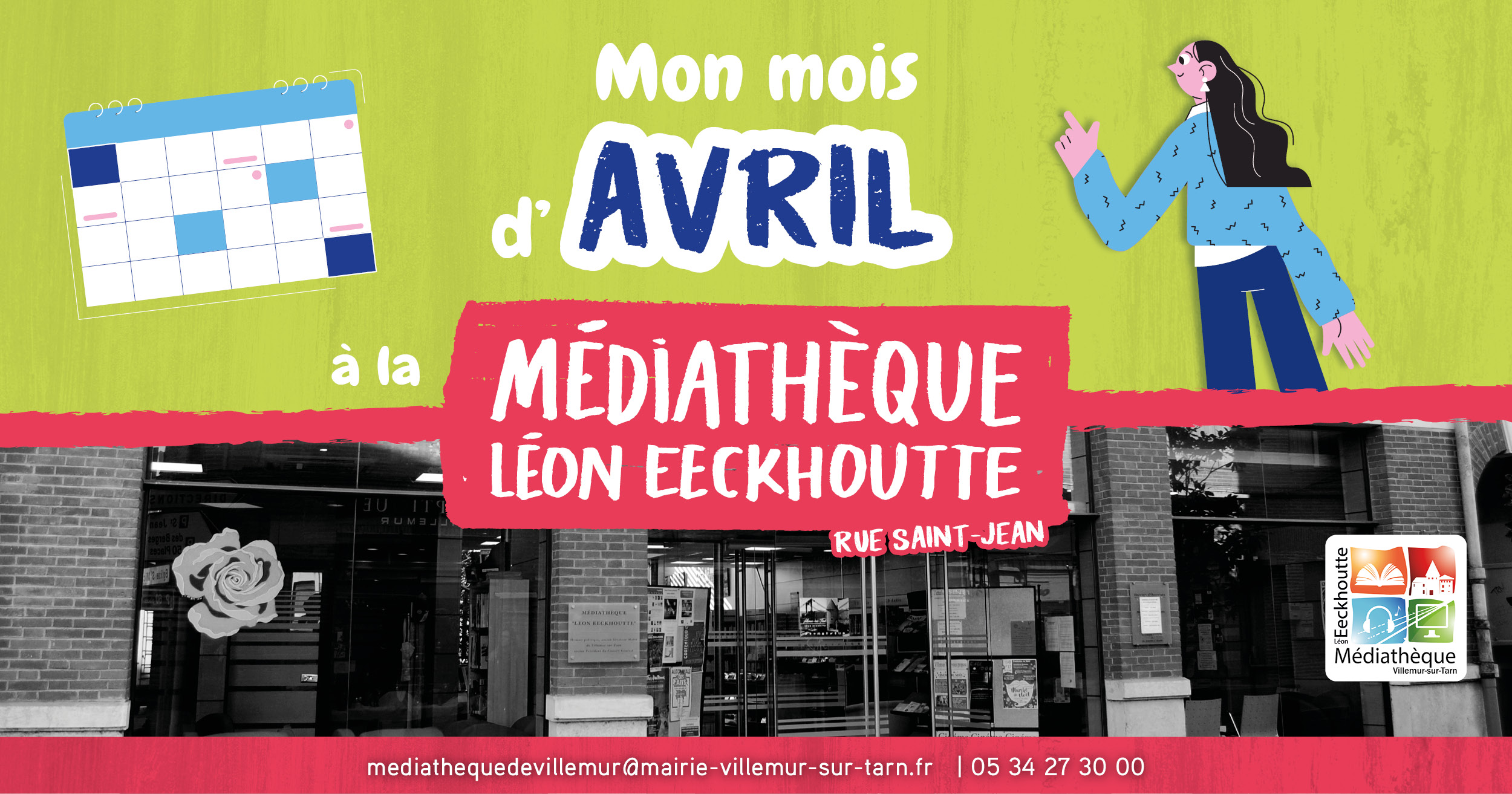 Programme d&rsquo;avril à la médiathèque