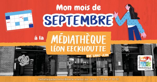 Programme du mois de septembre à la médiathèque
