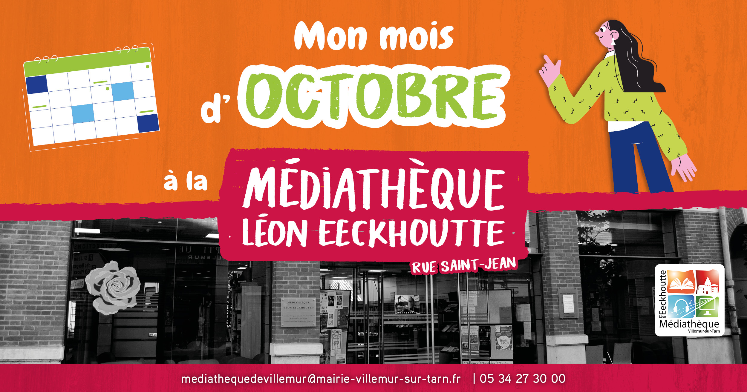 Programme du mois d&rsquo;octobre à la médiathèque