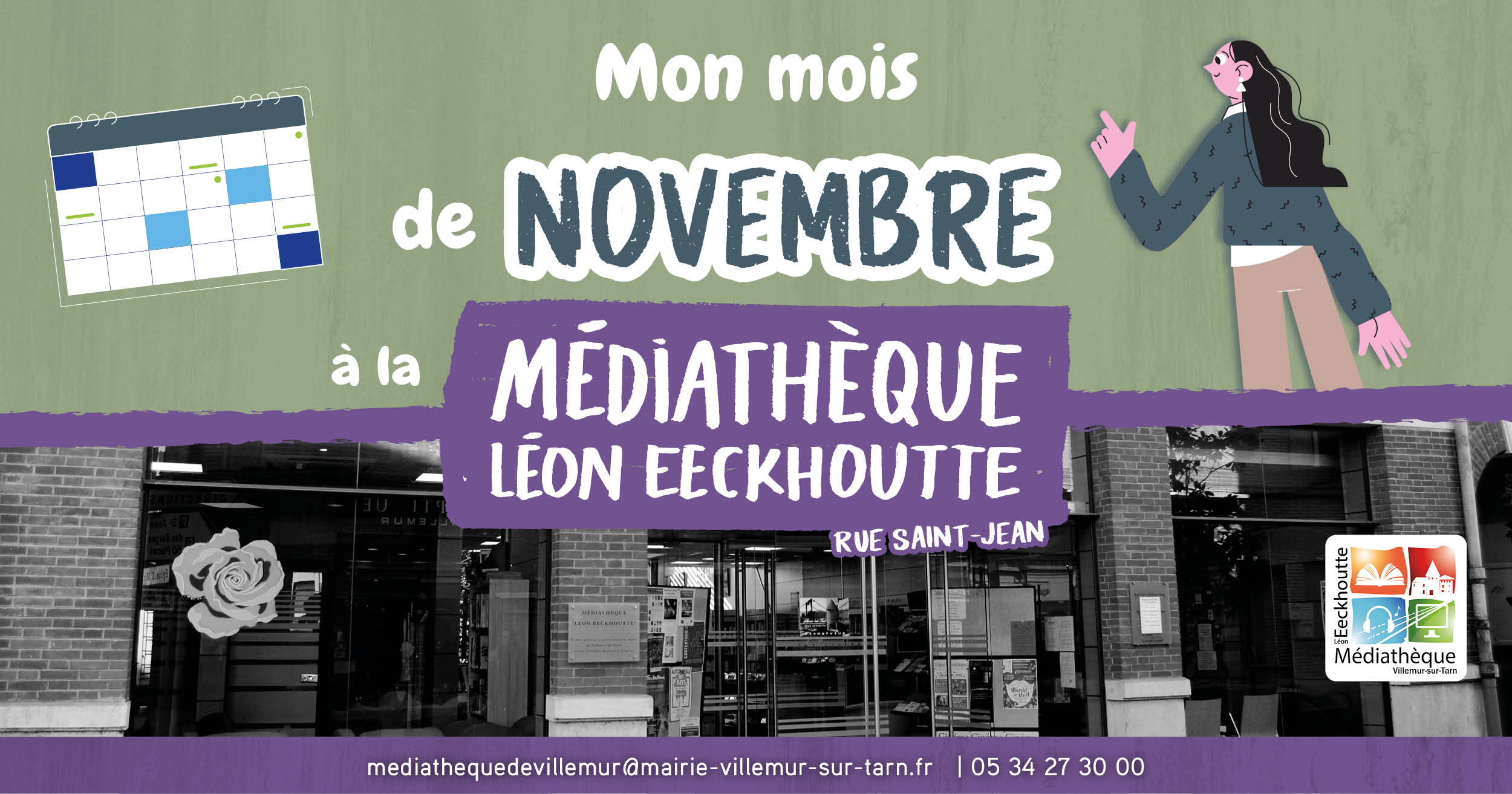 Programme du mois de novembre à la médiathèque