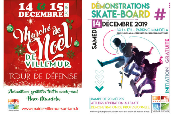 14 & 15 DÉCEMBRE : le programme des festivités de Noël à Villemur !