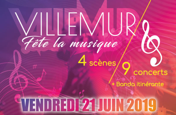 Villemur fête la musique : 4 scènes et 9 concerts en centre-ville le 21 juin