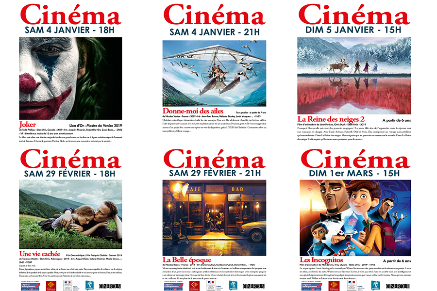 Cinéma gratuit : les séances de janvier et février 2020