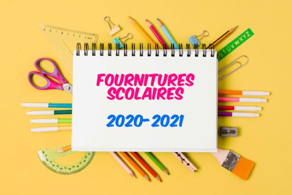 Rentrée 2020 : liste des fournitures scolaires