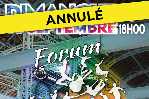 !! ANNULATION DU FORUM DES ASSOCIATIONS !!