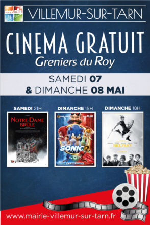 Cinéma gratuit : prochaines séances les 07 et 08 mai 2022
