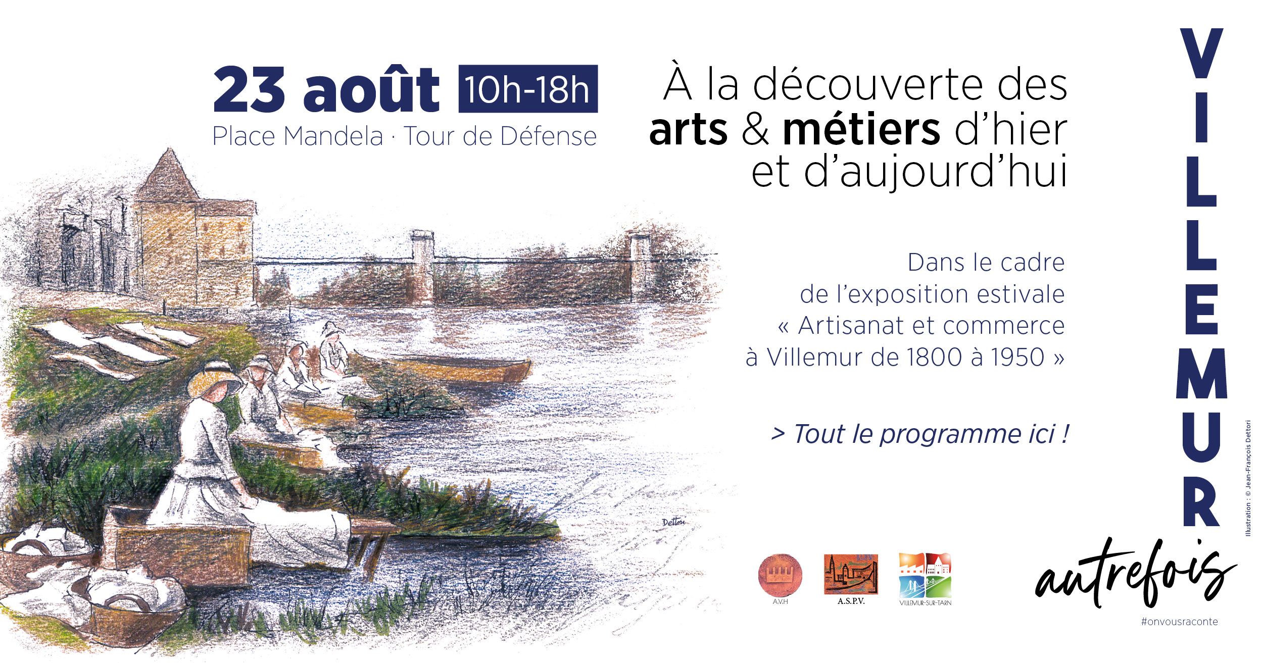 Villemur autrefois : le 23 août, découvrez les arts et métiers anciens !