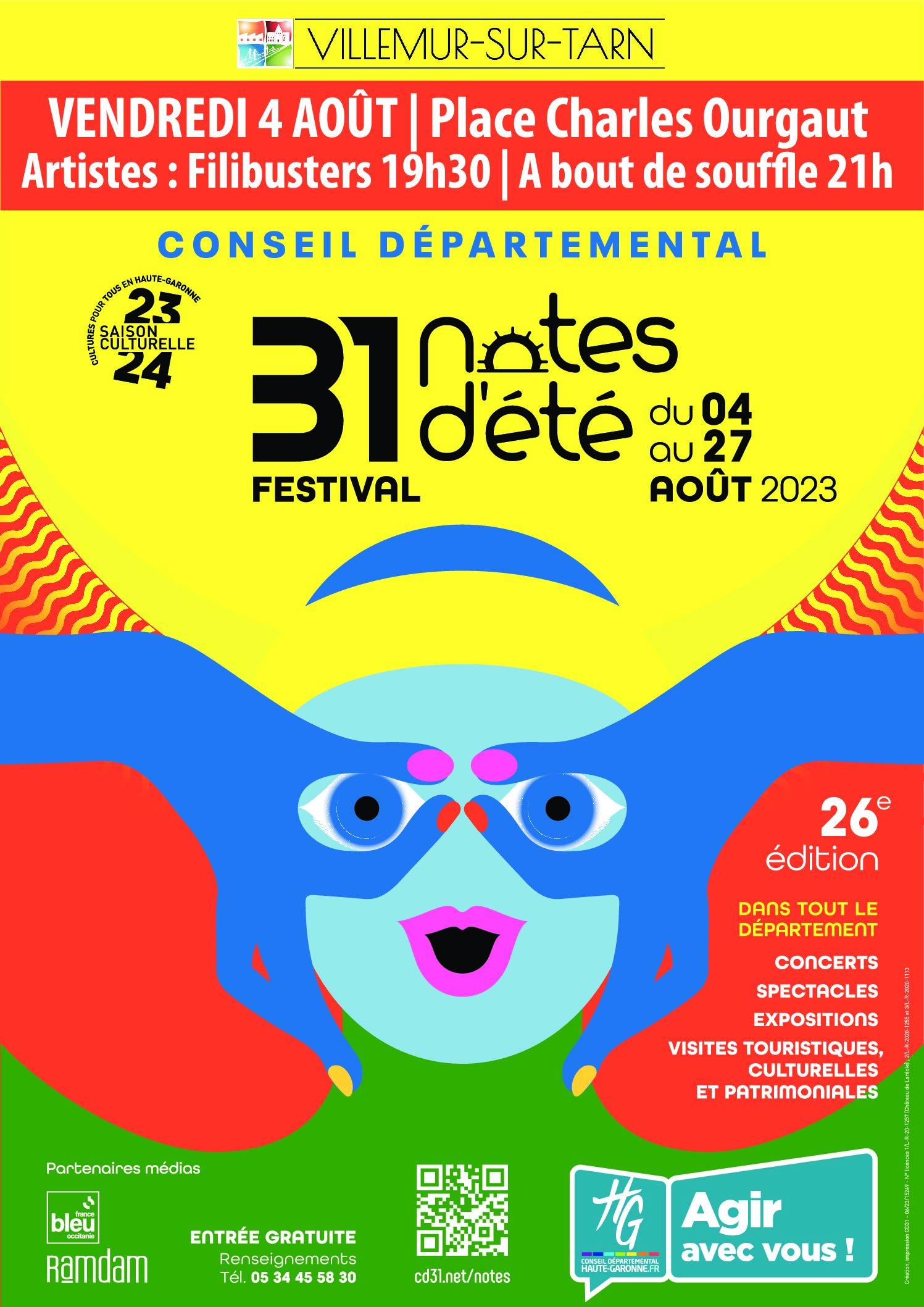 |FESTIVAL 31 NOTES D’ÉTÉ| – Villemur-sur-Tarn FILIBUSTERS & À BOUT DE SOUFFLE