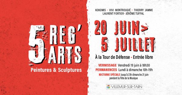 Exposition « 5 reg&rsquo;art » à la Tour de Défense