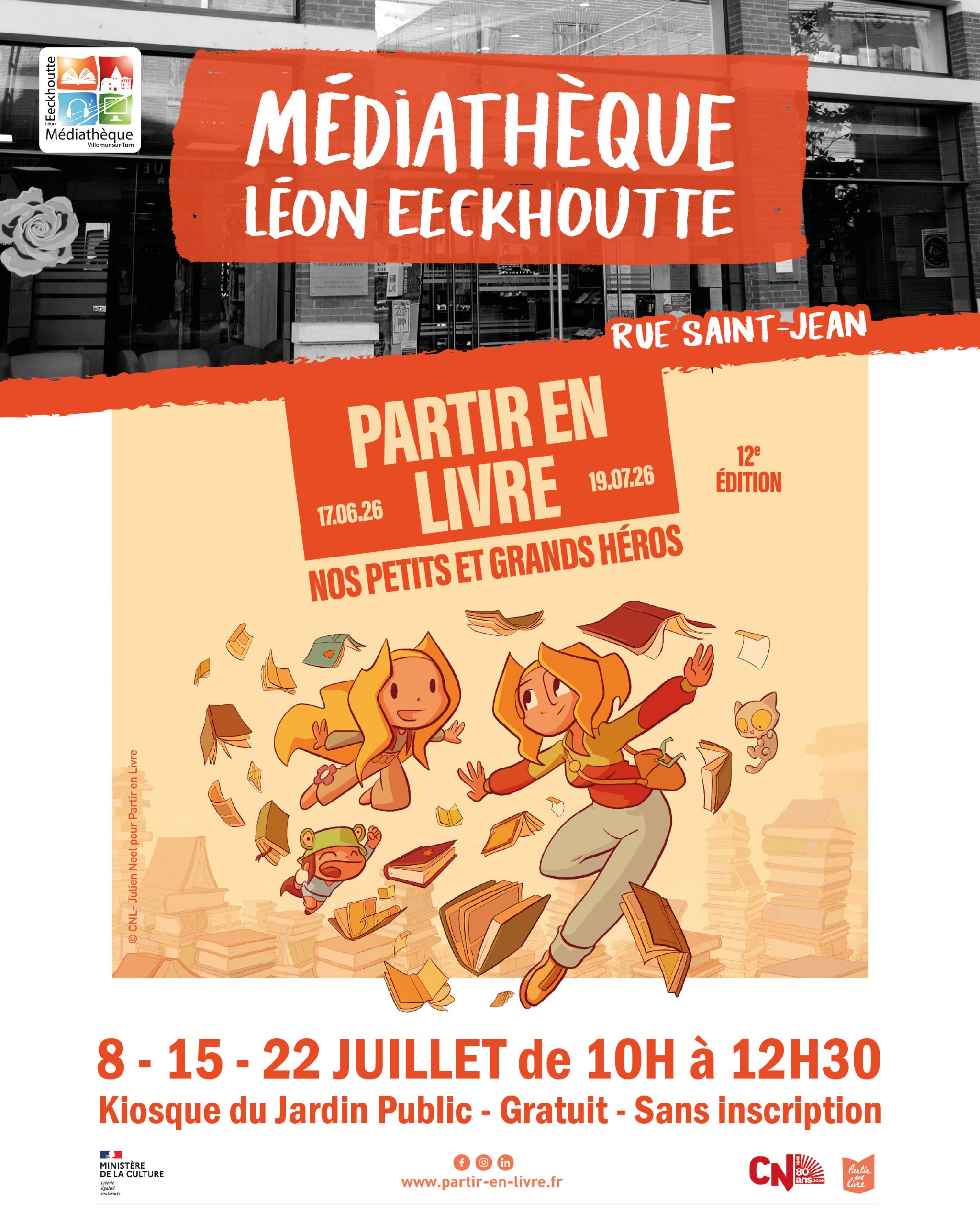 Partir en livre Médiathèque Villemur