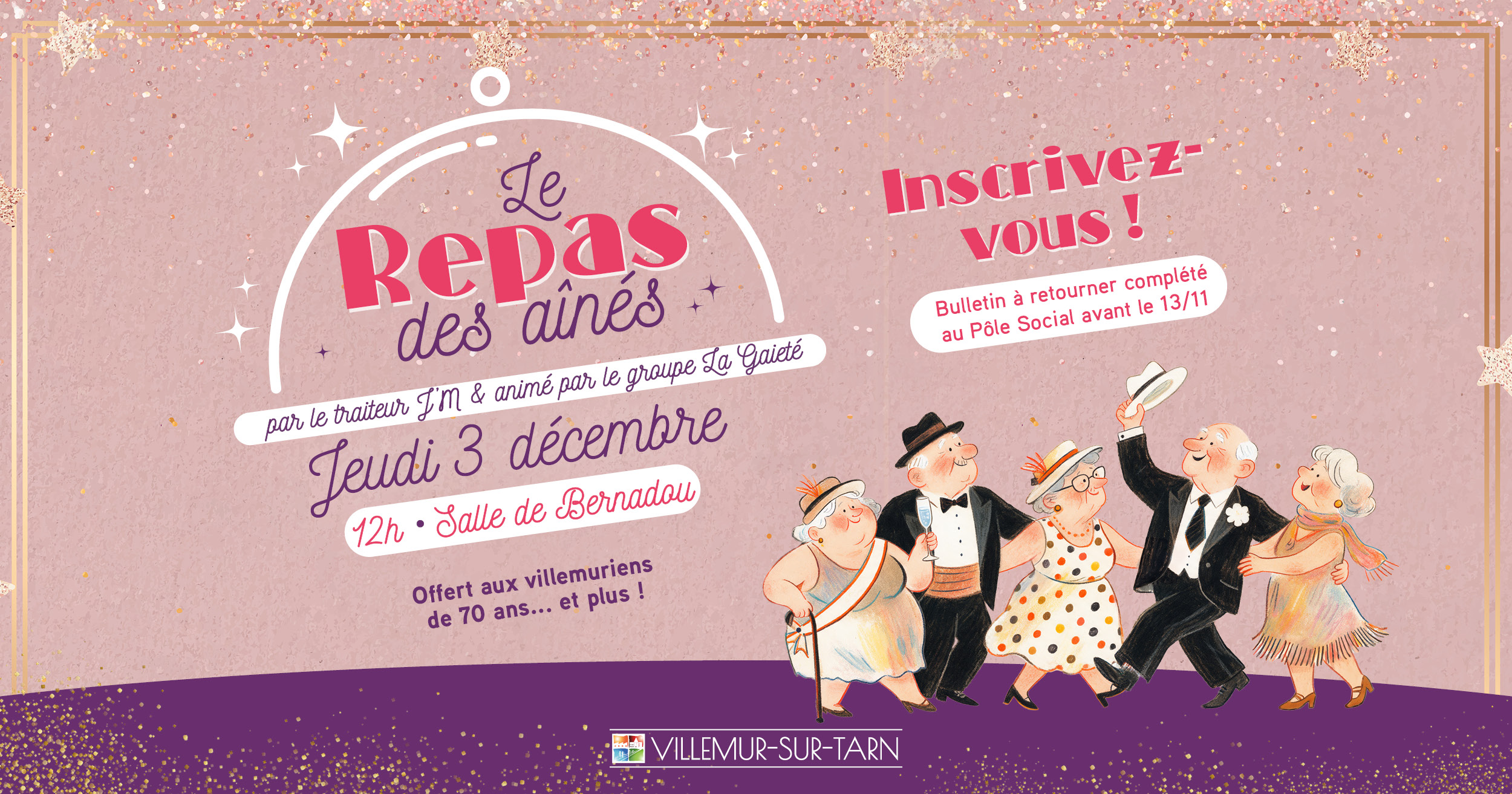 Repas des aînés : inscrivez-vous !