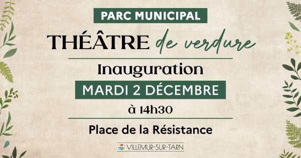 Inauguration du théâtre de verdure