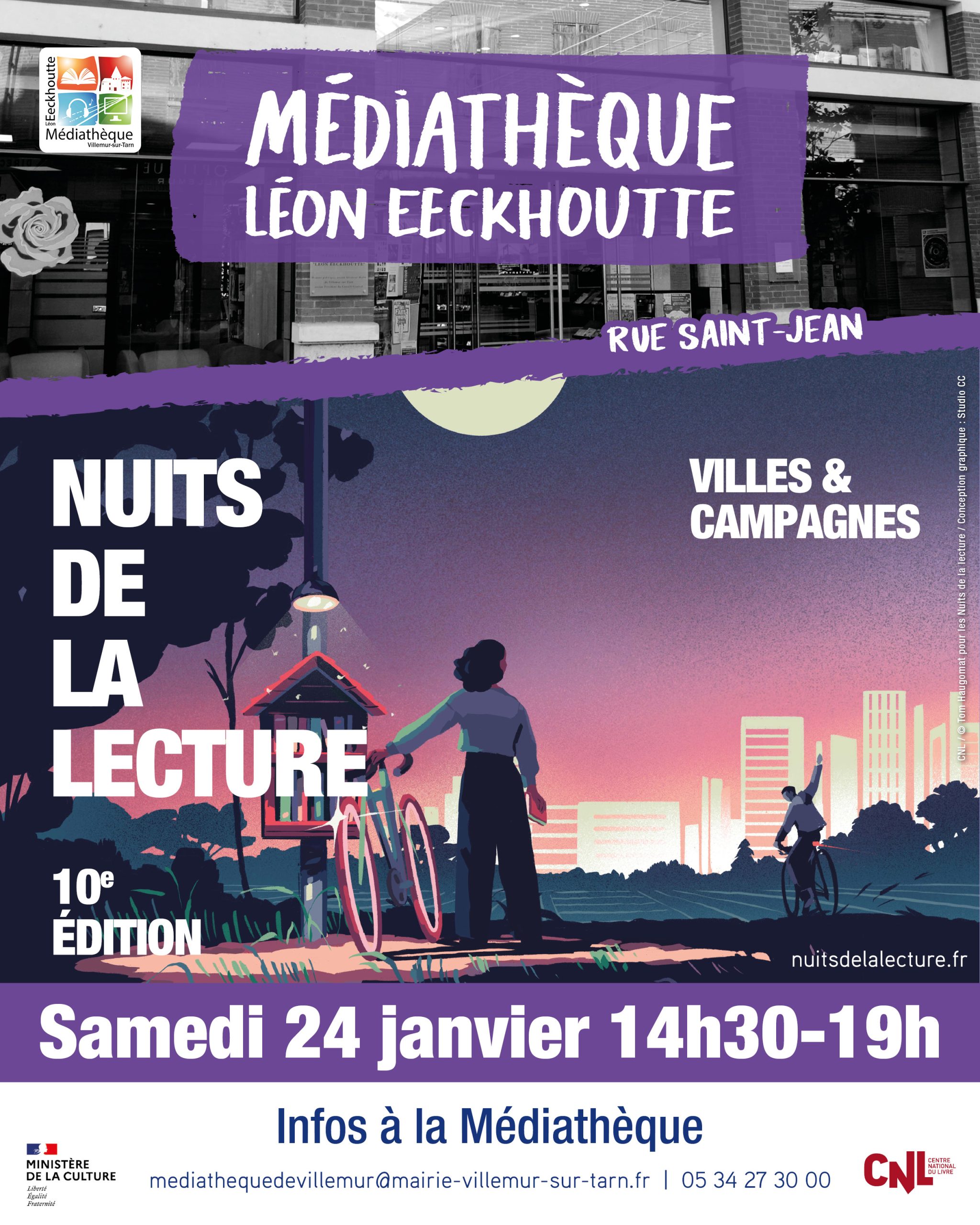 Nuits de la lecture villemur médiathèque