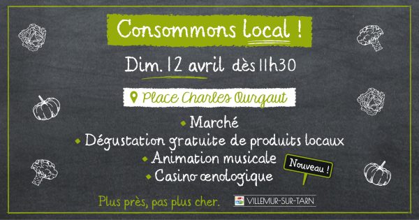 Le 12 avril, Consommons Local !