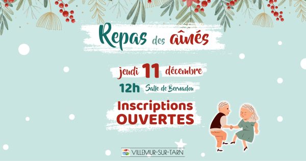 Inscrivez-vous pour le repas des aînés 2025!