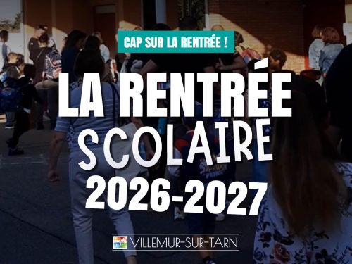 Rentrée scolaire 2026-2027 à Villemur-sur-Tarn