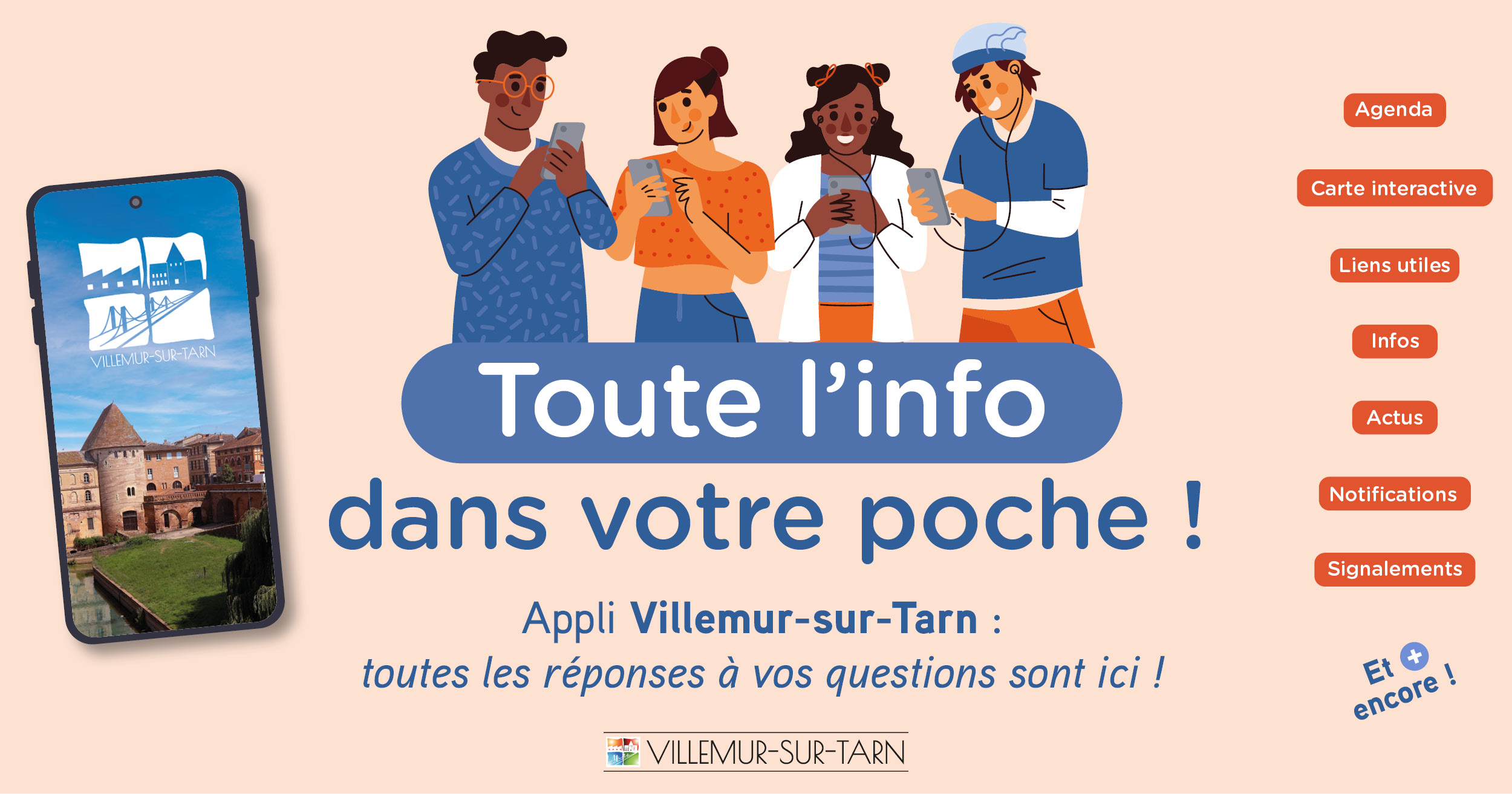 Téléchargez l&rsquo;application de Villemur