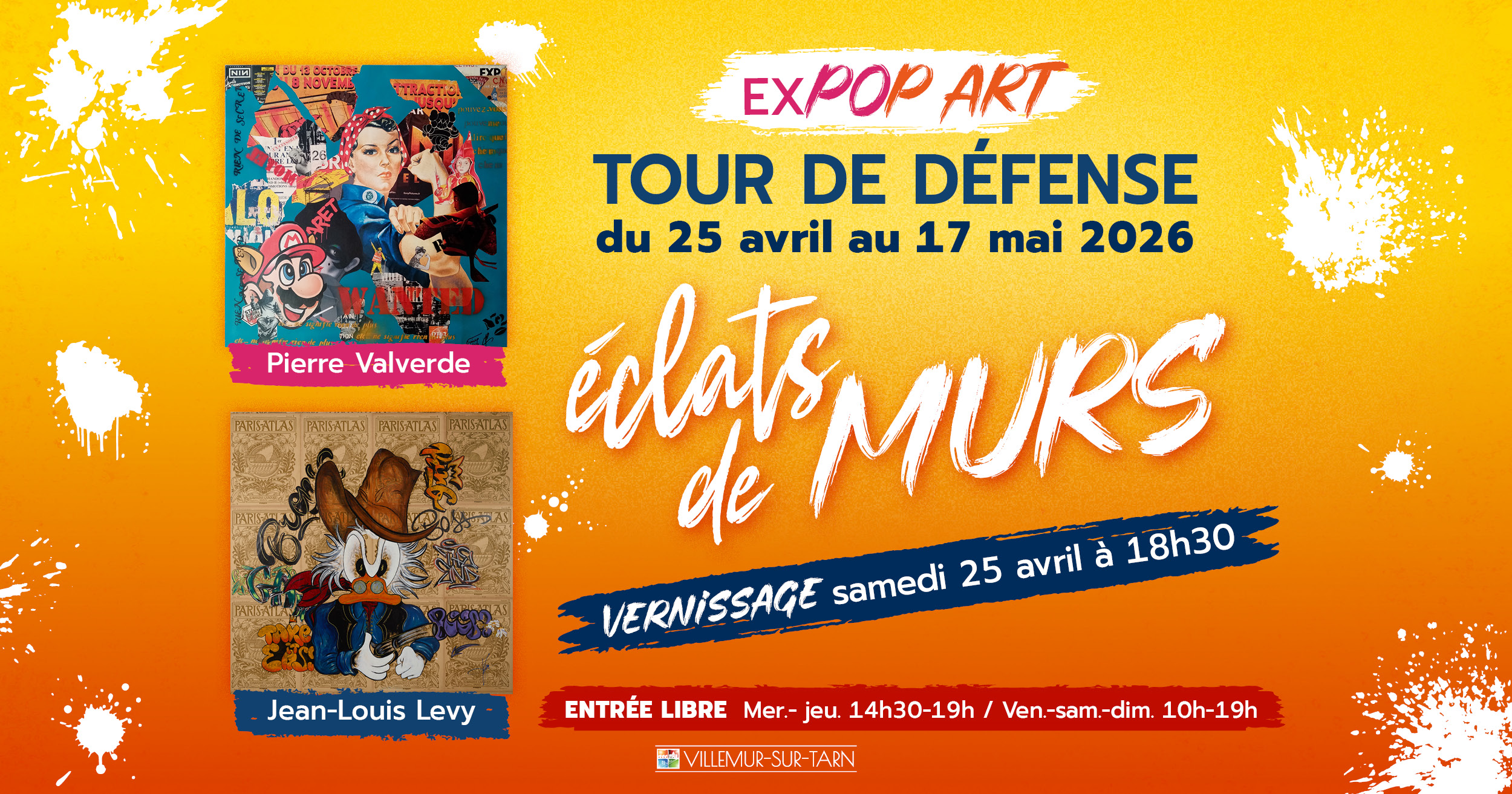 Exposition « Éclats de Murs » à la Tour de Défense