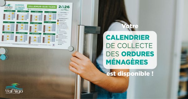 Téléchargez le calendrier de collecte 2026