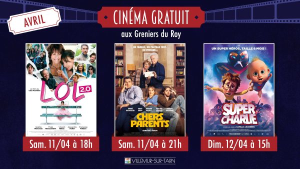 Cinéma gratuit en avril : découvrez la programmation