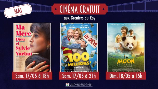 Cinéma gratuit en mai : découvrez la programmation