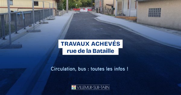 La rue de la Bataille rouverte à la circulation