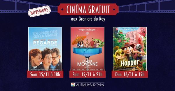 Cinéma gratuit en novembre : découvrez la programmation