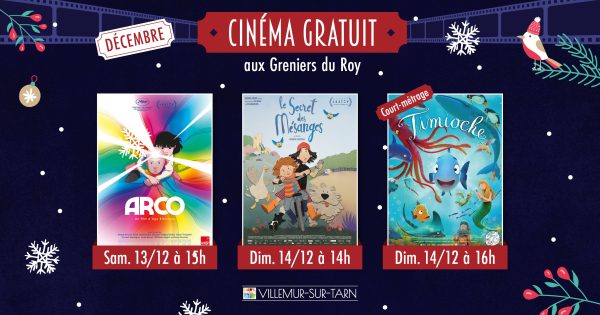 Cinéma gratuit en décembre: découvrez la programmation