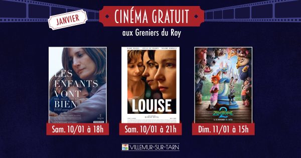 Cinéma gratuit en janvier: découvrez la programmation