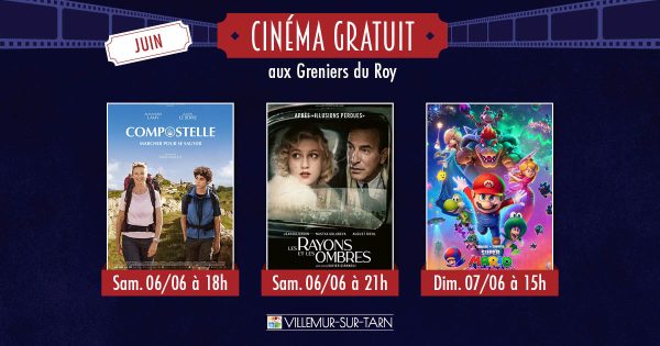 Cinéma gratuit en juin: découvrez la programmation