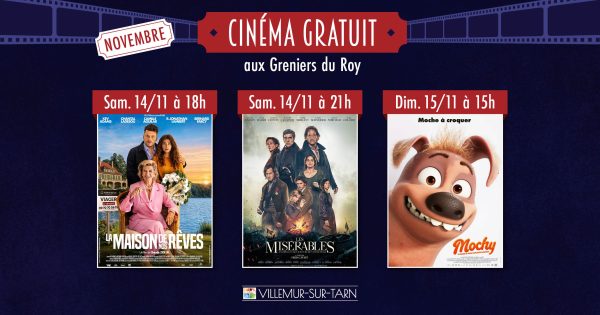Cinéma gratuit en novembre : découvrez la programmation