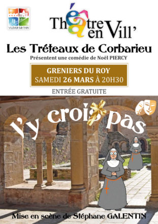 THÉÂTRE EN VILL’  J’y croiX pas – samedi 26 mars 2022