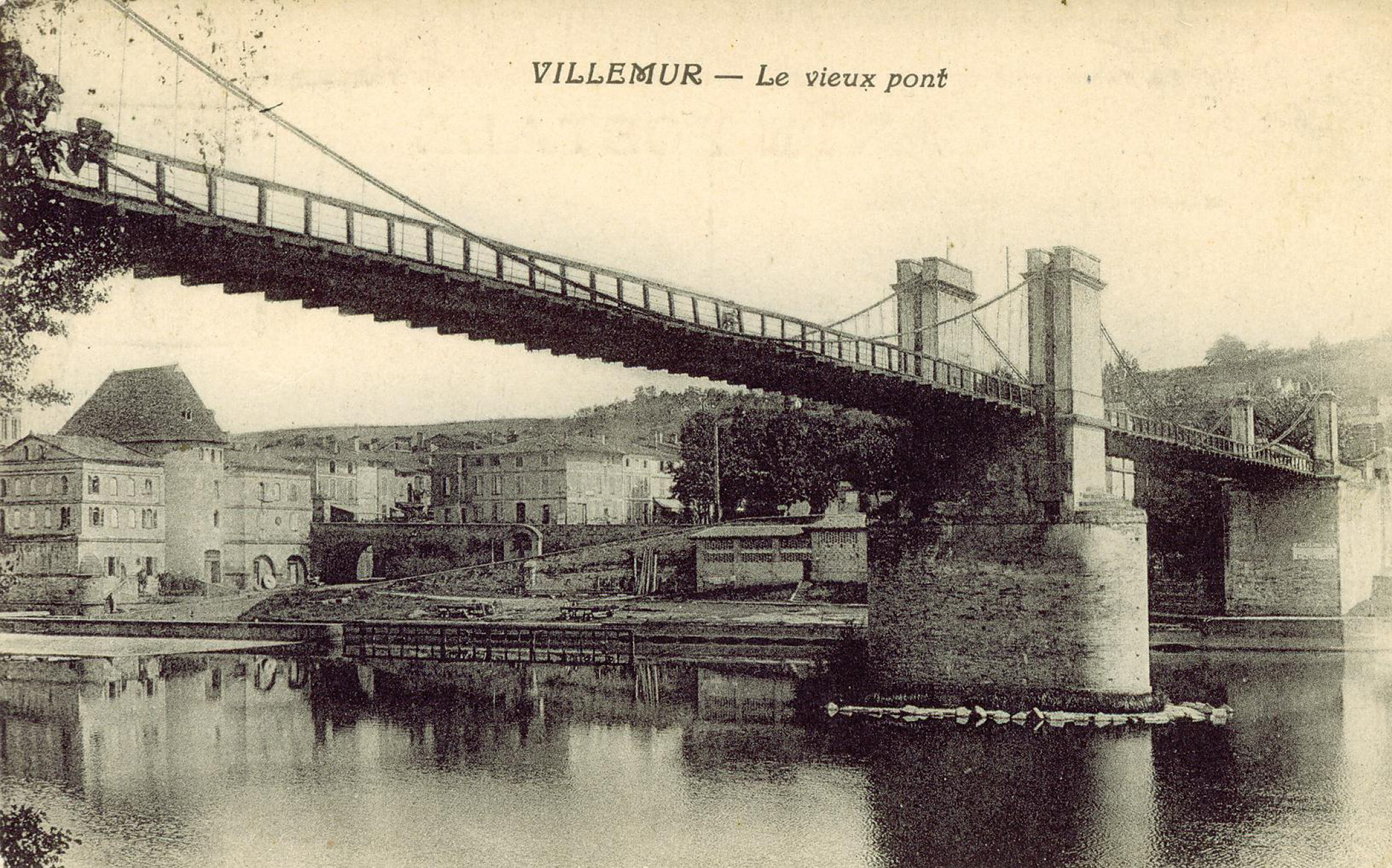 Parcours photo et audio historique Villemur-sur-Tarn : le pont suspendu
