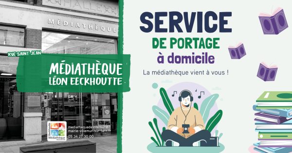 Portage à domicile: la médiathèque vient jusqu’à vous !