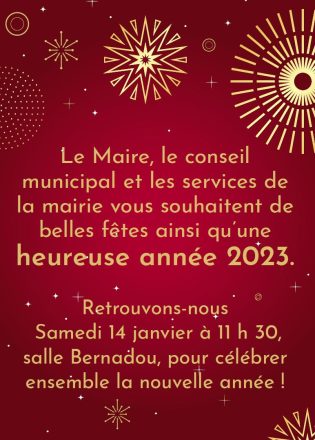 Cérémonie des vœux 2023