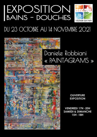 PAINTAGRAMS – Daniele ROBBIANI s’expose aux Bains-Douches,  du 23/10 au 14/11/2021.