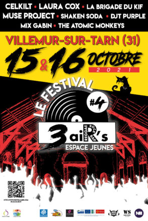 Festival 3 aiR’s : 4ème édition sous la Halle Brusson les 15 et 16 octobre 2021