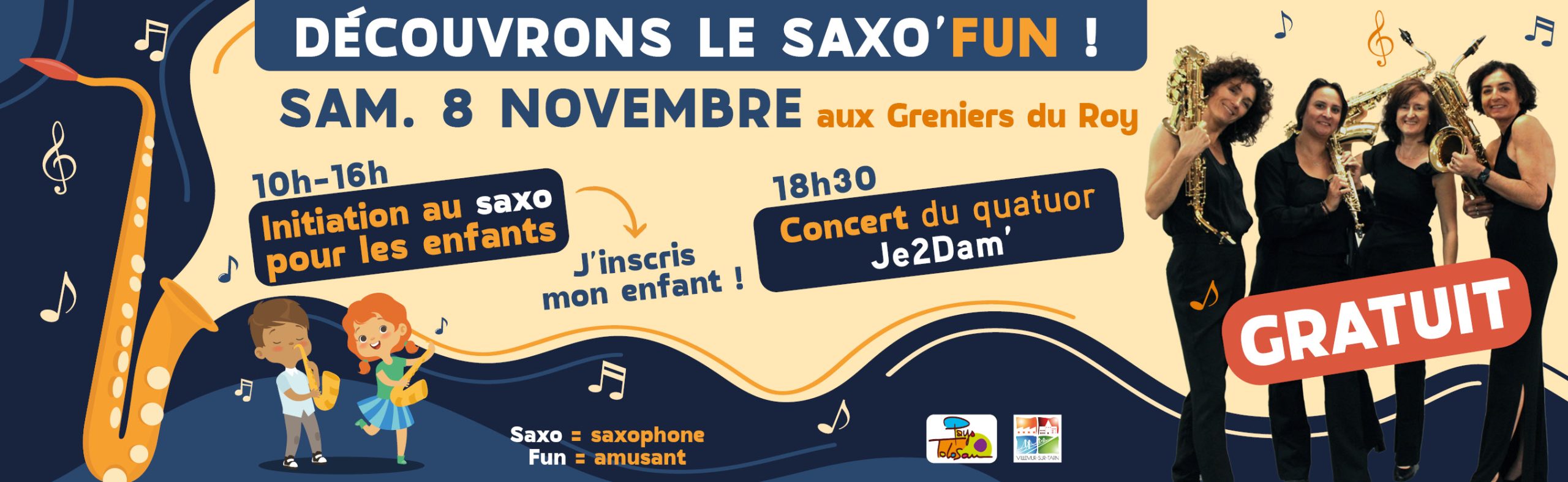 Journée saxo'fun à Villemur le 8 novembre 2025