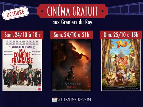 Cinéma octobre 2026 illemur-sur-Tarn