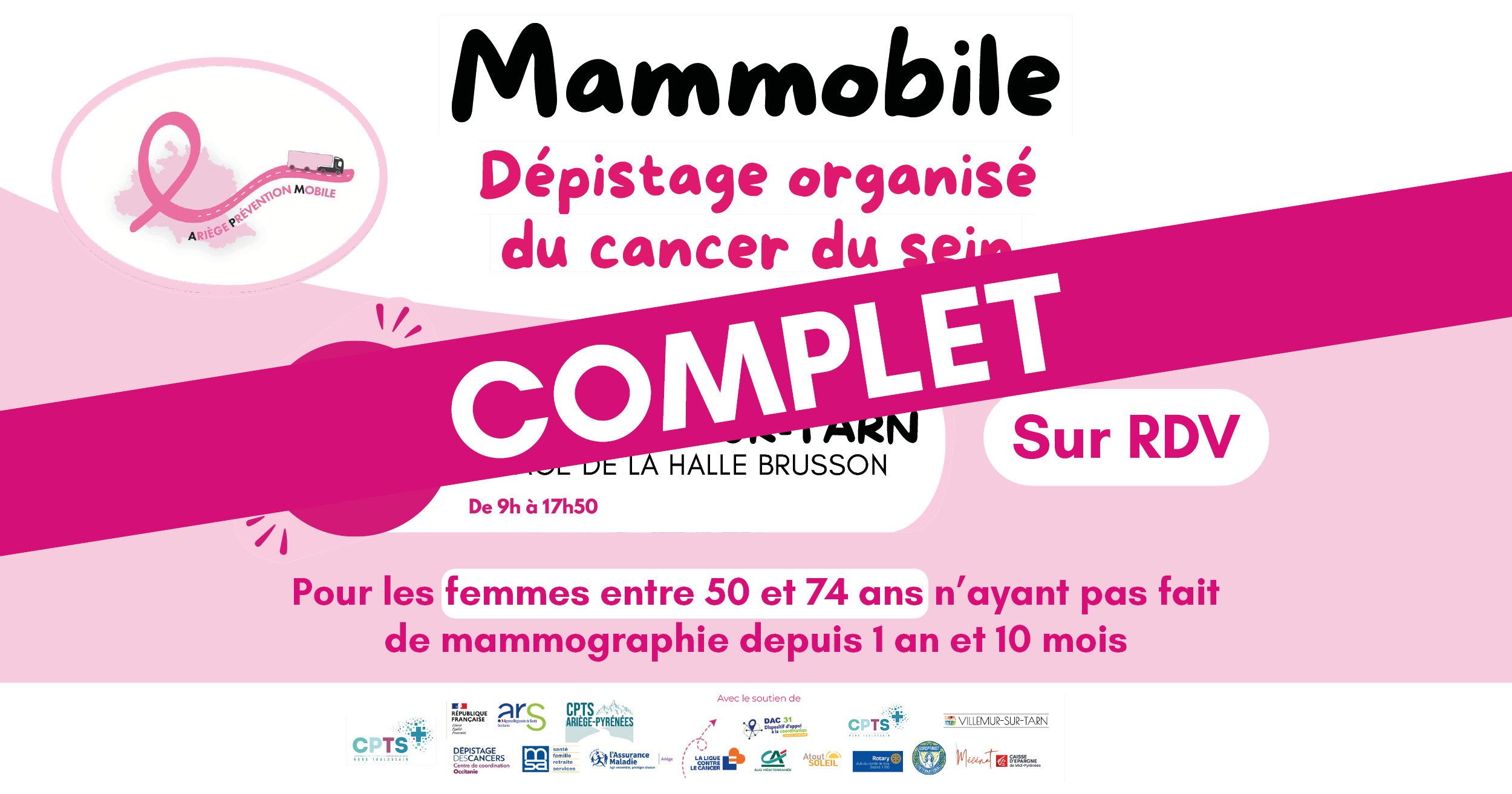 Mammobile : dépistage du cancer du sein sur RDV
