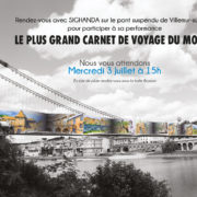 Le 3 juillet : venez participer au plus grand carnet de voyage du monde sur le pont suspendu !