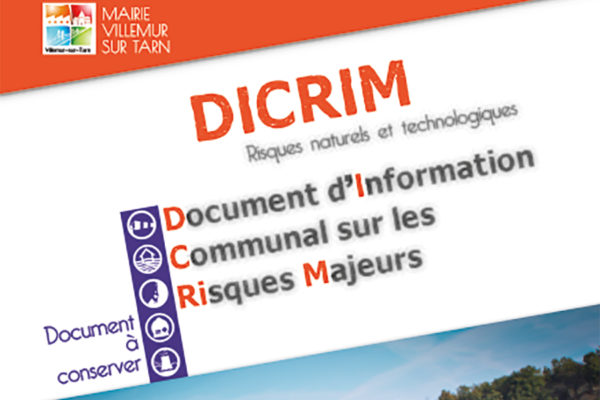 Le DICRIM de Villemur choisi pour illustrer un manuel de CAP !