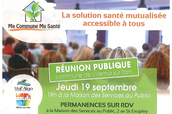 « Ma commune ma santé » : nouvelles permanences et réunion publique le 19 septembre
