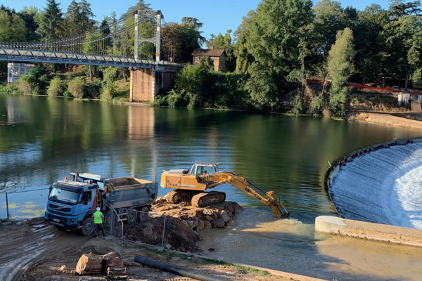 Travaux de l’écluse : la première phase de la remise en état achevée