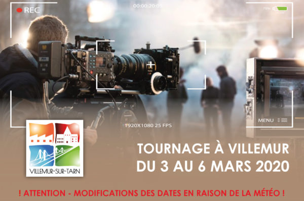 Tournage à Villemur : modification des dates en raison de la météo