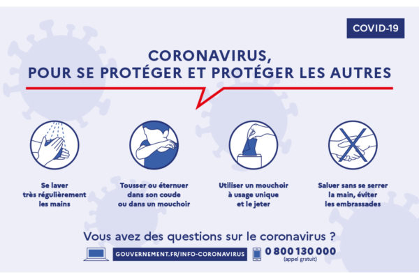 Elections municipales : rappel des gestes barrière contre le coronavirus