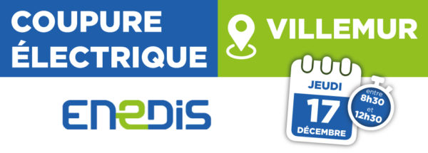 Coupure électrique 17/12/2020 – Villemur