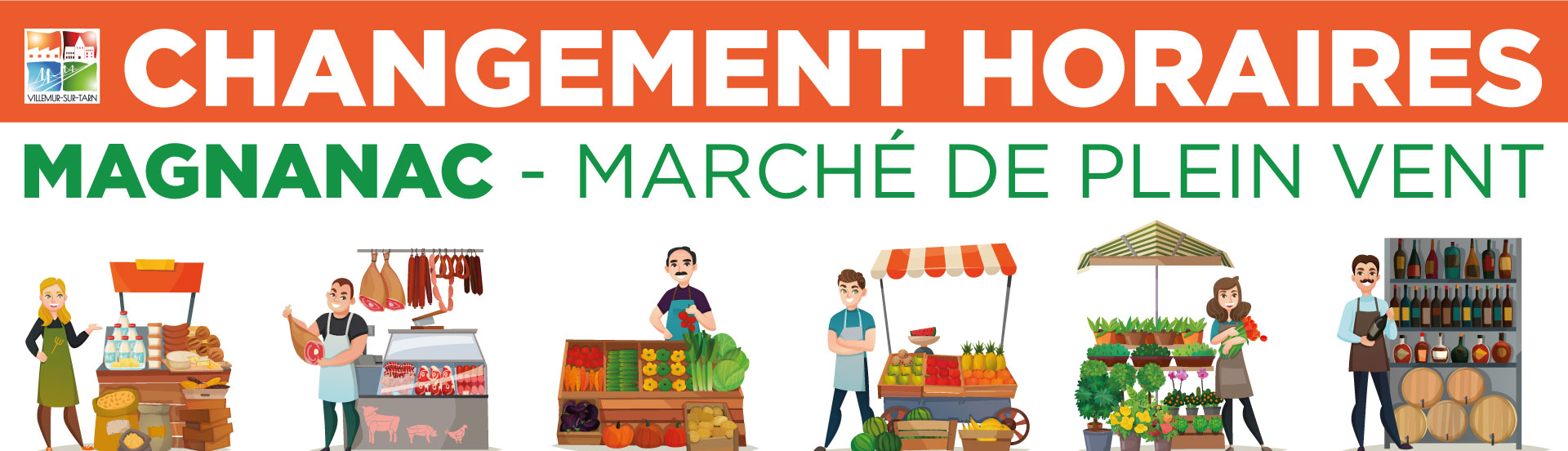 Changement des horaires du Marché de Magnanac